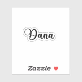 Pegatina Nombre Dana - Caligrafía manuscrita