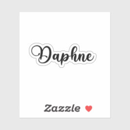 Pegatina Nombre Daphne - Caligrafía manuscrita