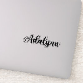 Pegatina Nombre de Adalynn: caligrafía manuscrita