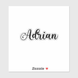 Pegatina Nombre de Adrian - Caligrafía manuscrita
