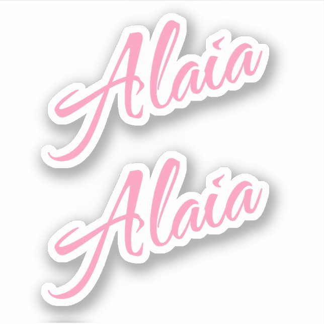 Pegatina Nombre de Alaia x2 (Anverso)