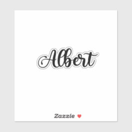 Pegatina Nombre de Albert - Caligrafía manuscrita
