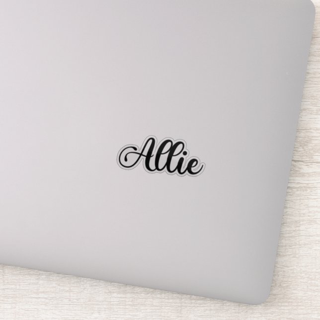 Pegatina Nombre de allie - caligrafía manuscrita (Detalle)