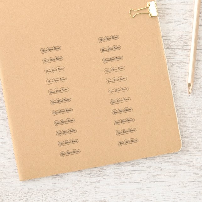 Pegatina Nombre de almacén de personalizado múltiple (Cuaderno)