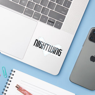 Pegatina Nombre de alta tecnología de Nightwing Gráfico