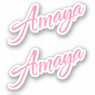 Pegatina Nombre de Amaya x2