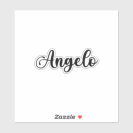 Pegatina Nombre de Angelo - Caligrafía manuscrita