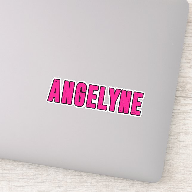Pegatina Nombre de Angelyne (Detalle)