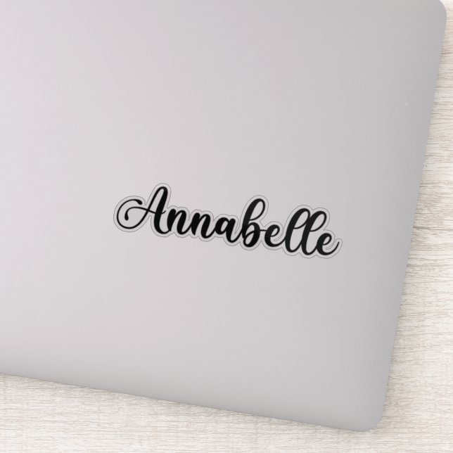 Pegatina Nombre de Annabelle: caligrafía manuscrita (Detalle)