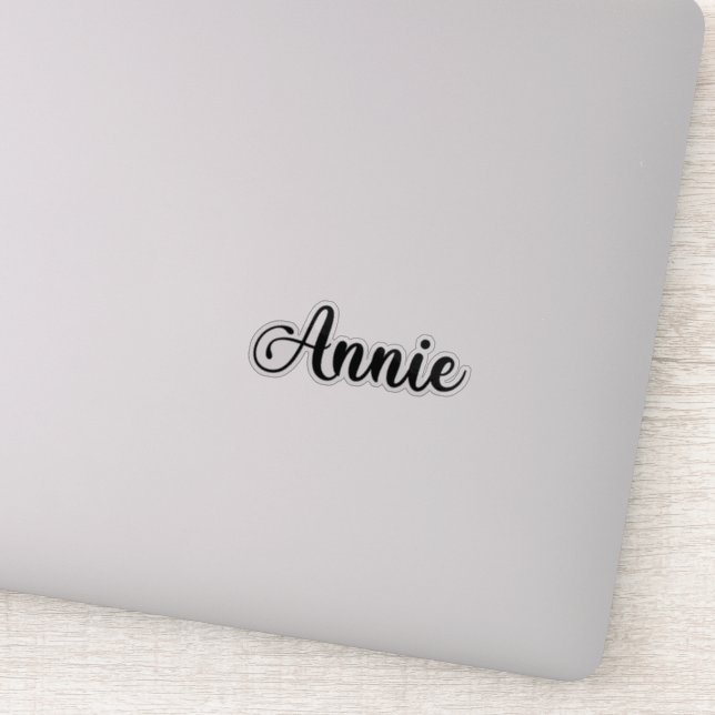 Pegatina Nombre de Annie - Caligrafía manuscrita (Detalle)