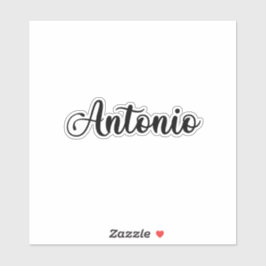 Pegatina Nombre de Antonio - Caligrafía manuscrita