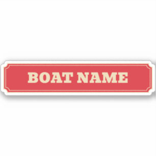 Pegatina Nombre de barcaza de canal de Narrowboat personali