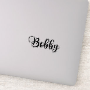 Pegatina Nombre de Bobby - caligrafía manuscrita