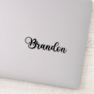 Pegatina Nombre de Brandon - Caligrafía manuscrita