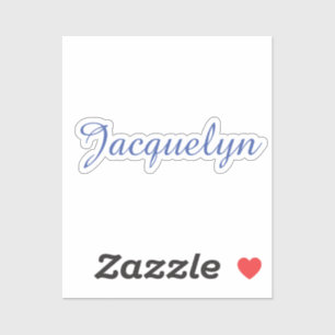 Pegatina Nombre de caligrafía moderna elegante de la llanur