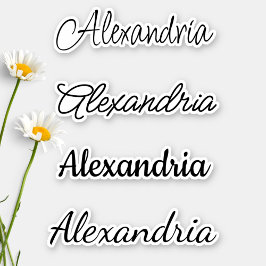 Pegatina Nombre de caligrafía personalizado impermeable