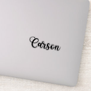 Pegatina Nombre de Carson - caligrafía manuscrita