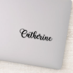 Pegatina Nombre de Catherine - Caligrafía manuscrita