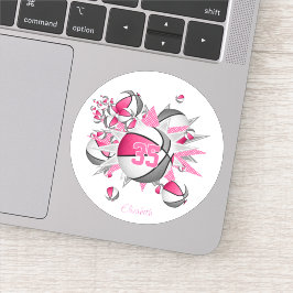 Pegatina Nombre de chicas en estrellas de baloncesto de col