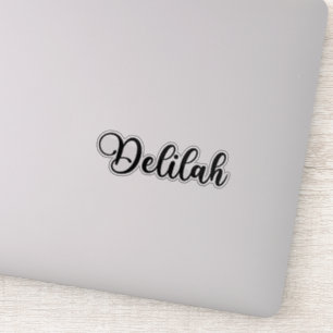 Pegatina Nombre de Delilah - Caligrafía manuscrita