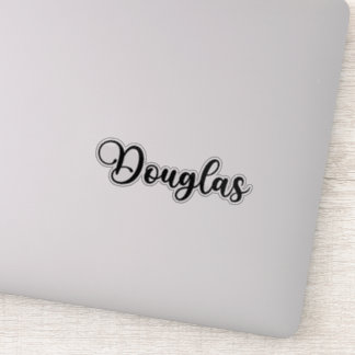 Pegatina Nombre de Douglas - Caligrafía manuscrita