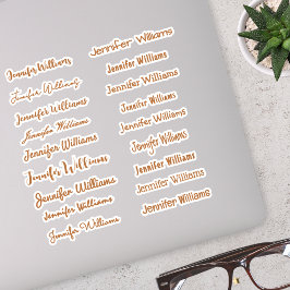 Pegatina Nombre de escritura moderna (18 estilos) - Bronce