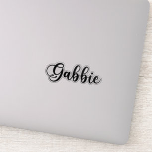 Pegatina Nombre de Gabbie - Caligrafía manuscrita