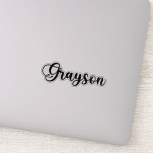Pegatina Nombre de Grayson - Caligrafía manuscrita