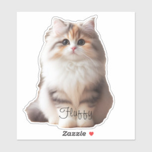 Pegatina Nombre de imagen personalizada de tu mascota linda