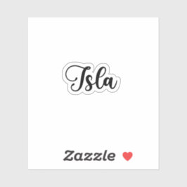 Pegatina Nombre de Isla - Caligrafía manuscrita