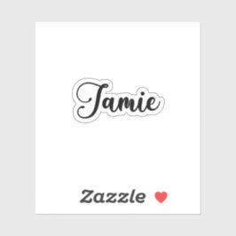 Pegatina Nombre de Jamie: caligrafía manuscrita
