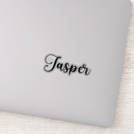 Pegatina Nombre de Jasper - Caligrafía manuscrita