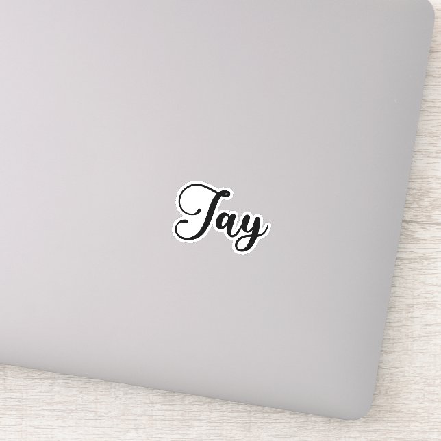 Pegatina Nombre de Jay - Caligrafía manuscrita (Detalle)