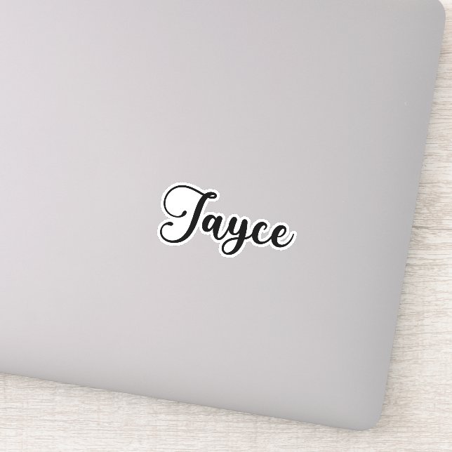 Pegatina Nombre de Jayce - Caligrafía manuscrita (Detalle)