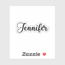 Pegatina Nombre de Jennifer - caligrafía manuscrita