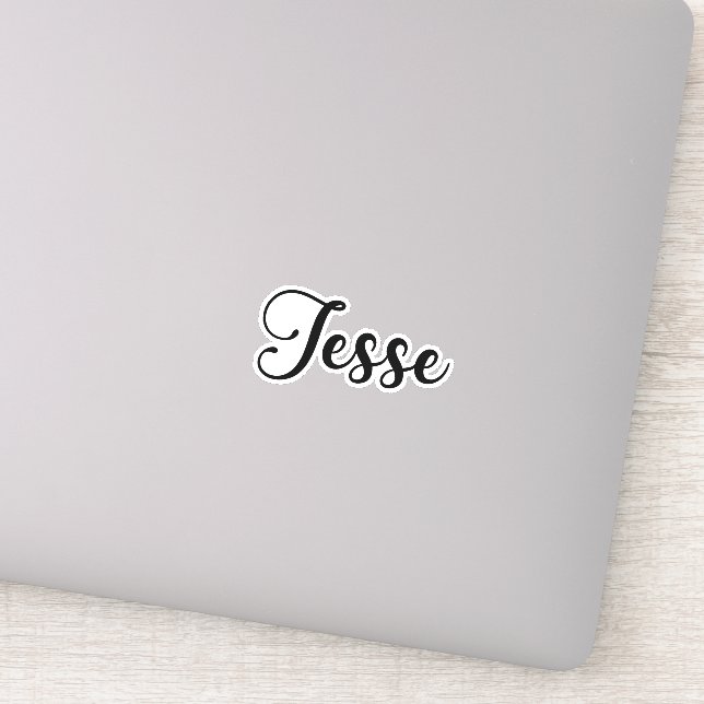 Pegatina Nombre de Jesse - Caligrafía manuscrita (Detalle)