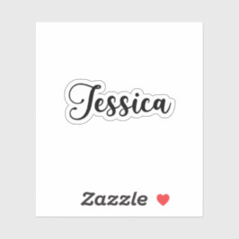 Pegatina Nombre de Jessica - Caligrafía manuscrita