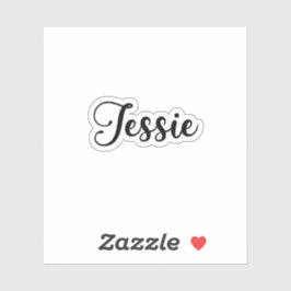 Pegatina Nombre de Jessie - Caligrafía manuscrita