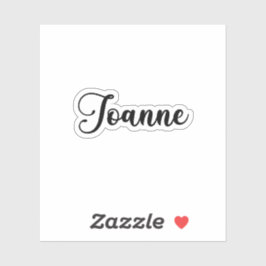 Pegatina Nombre de Joanne - Caligrafía manuscrita