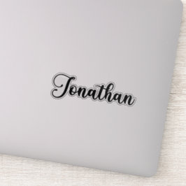Pegatina Nombre de Jonathan: caligrafía manuscrita