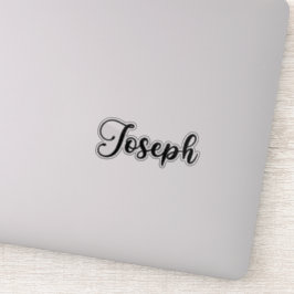 Pegatina Nombre de Joseph: caligrafía manuscrita