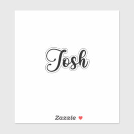 Pegatina Nombre de Josh - Calligrafía manuscrita