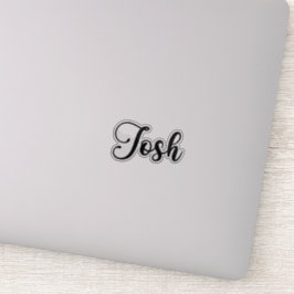 Pegatina Nombre de Josh - Calligrafía manuscrita