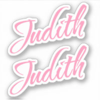 Nombre de Judith en rosa x2
