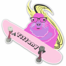 Pegatina Nombre de la ardilla traviesa #116 Chicas