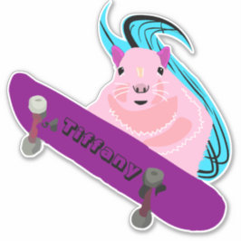 Pegatina Nombre de la ardilla traviesa #127 Chicas