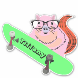 Pegatina Nombre de la ardilla traviesa #149 Chicas