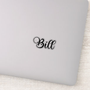 Pegatina Nombre de la factura - caligrafía manuscrita