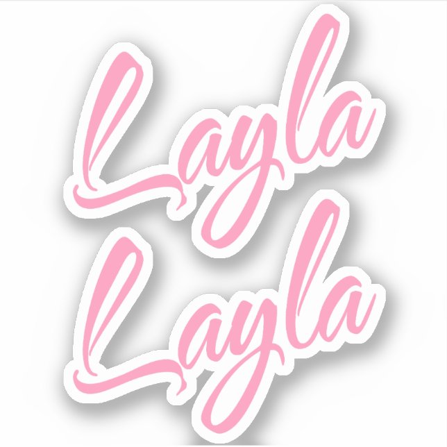 Pegatina Nombre de la lagla x2 (Anverso)
