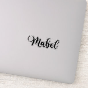 Pegatina Nombre de la marca Mabel - Caligrafía manuscrita